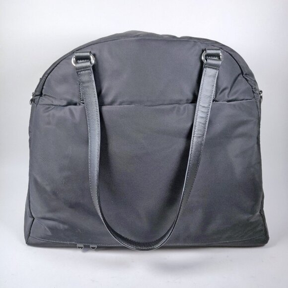 Lo & Sons OG Large Black Nylon Weekender Laptop Bag Travel Tote - Picture 7 of 15